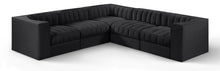 Load image into Gallery viewer, Rummi - Symmetrical Velvet Performance Fabric Upholstered 5 Piece Modular Sectional