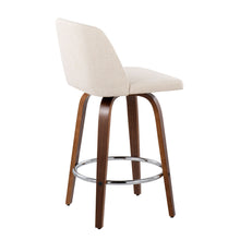 Load image into Gallery viewer, Toriano - Mid-Century Modern Fixed Height Counter Stool With Round Footrest (Set of 2)