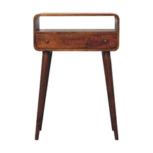 Load image into Gallery viewer, Curved Chestnut Console Table