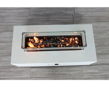 Load image into Gallery viewer, Rectangular Propane Fire Pit Table With Fiber Reinforcement And Adjustable Flame Control - Gray