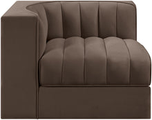 Load image into Gallery viewer, Rummi - Velvet Performance Fabric Upholstered Modular Corner Chair