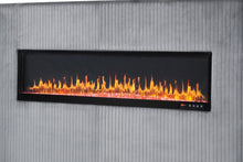 Load image into Gallery viewer, Galaxy Home Lizelle King Bed in with Ambient Lighting in Gray image