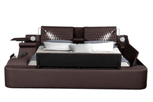 Load image into Gallery viewer, Galaxy Home Zoya Modern Style Queen Bed in Brown image