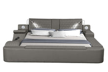 Load image into Gallery viewer, Galaxy Home Zoya King Bed in Grey image