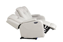 Load image into Gallery viewer, Galaxy Home Benz LED & Power Reclining Sofa in Ice/White