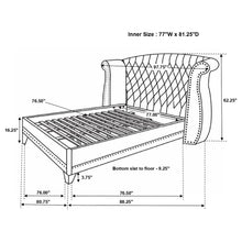 Load image into Gallery viewer, Barzini Wingback Platform Bed