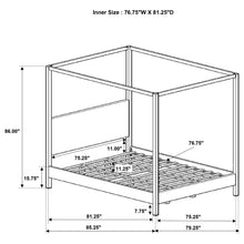 Load image into Gallery viewer, Monroe Canopy Panel Platform Bed