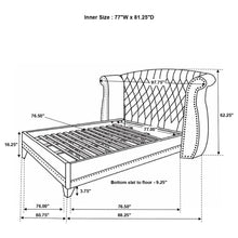 Load image into Gallery viewer, Barzini Wingback Platform Bed
