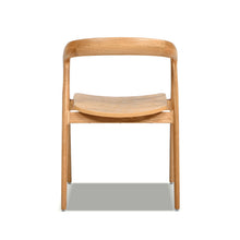 Load image into Gallery viewer, Simeon - Scandinavian Sculpted Dining Chair - Warm Natural Brown