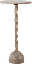 Load image into Gallery viewer, Helix - Genuine Marble Top And Aluminum Base End / Side Table
