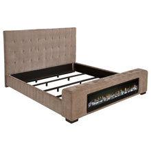 Load image into Gallery viewer, Senna Panel Bed with Bluetooth Speaker and Flame Visualizer