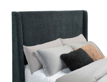 Load image into Gallery viewer, Preston Wingback Bed with Flame Visualizer and Bluetooth Speaker