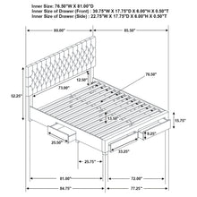 Load image into Gallery viewer, Soledad Panel Platform Storage Bed