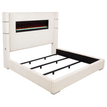 Load image into Gallery viewer, Tisdall Wingback Bed with Flame Visualizer