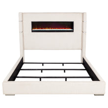 Load image into Gallery viewer, Tisdall Wingback Bed with Flame Visualizer
