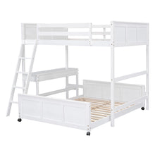 Load image into Gallery viewer, Full Over Full Bunk Bed With Desk