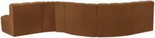 Load image into Gallery viewer, Arc - Velvet 6 Piece Curved Modular Sofa - Saddle