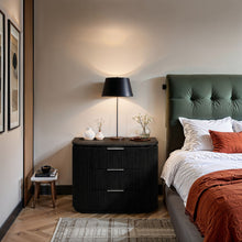 Load image into Gallery viewer, Astrid - Solid Wood And Oak Veneer Nightstand