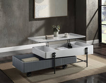 Load image into Gallery viewer, Wilkins - High Gloss Coffee Table With Lift Top - Gray / White