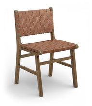 Load image into Gallery viewer, Entwine - Vegan Leather Upholstered Dining Chair - Painted Brown