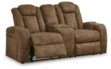Load image into Gallery viewer, Wolfridge - Power Reclining Loveseat With Console /Adj Hdrst - Brindle