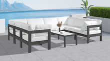 Load image into Gallery viewer, Nizuc - Outdoor Patio 8 Piece Modular Sectional With Gray Frame
