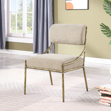 Load image into Gallery viewer, Bastille - Upholstered Dining Side Chair (Set of 2) - Brass Frame