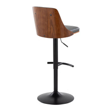 Load image into Gallery viewer, Gianna - Mid Century Modern Adjustable Barstool, Swivel With Rounded T Footrest (Set of 2)