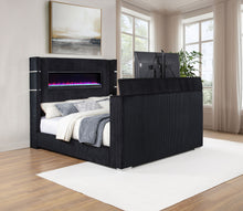 Load image into Gallery viewer, Tisdall Wingback TV Bed with Flame Visualizer - Ego Home Furniture