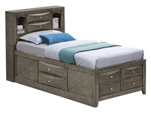 Load image into Gallery viewer, Modern Design Storage Bed With Bookcase Headboard