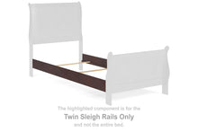 Load image into Gallery viewer, Alisdair - Twin Sleigh Rails - Reddish Brown