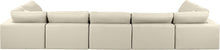 Load image into Gallery viewer, Comfy - 7 Piece Faux Leather Modular Armless Sectional