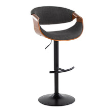 Load image into Gallery viewer, Curvo - Mid Century Modern Adjustable Barstool With Swivel & Rounded T Footrest (Set of 2)