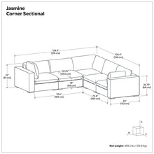 Load image into Gallery viewer, Jasmine - Handcrafted Sectional Sofa