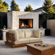 Load image into Gallery viewer, Mirella - 2 Piece Water Resistant Fabric 76" Upholstered Outdoor Patio Modular Loveseat
