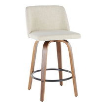 Load image into Gallery viewer, Toriano - Mid-Century Modern Counter Stool (Set of 2)