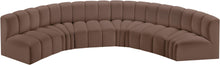 Load image into Gallery viewer, Arc - Faux Leather 6 Piece U-Shaped Modular Sofa