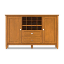 Load image into Gallery viewer, Warm Shaker - Storage Cabinet With Wine Rack - Brown