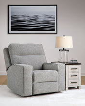 Load image into Gallery viewer, Biscoe - Power Recliner /Adj Headrest - Pewter