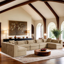 Load image into Gallery viewer, Stellar - 7 Piece Chenille Fabric Upholstered Modular Sectional