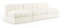 Load image into Gallery viewer, Rummi - Velvet Performance Fabric Upholstered 3 Piece Modular Armless Sofa