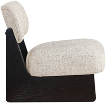 Load image into Gallery viewer, Vetra - Linen Textured Fabric Upholstered Accent Chair With Black Base