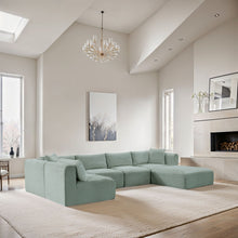 Load image into Gallery viewer, Shaggy - 6 Piece Modular U-Shaped Sectional