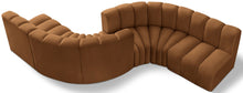 Load image into Gallery viewer, Arc - Velvet 6 Piece Modular Sofa - Saddle