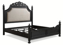 Load image into Gallery viewer, Crown Mark Furniture Kingsbury King Panel Bed in Black B1130-K