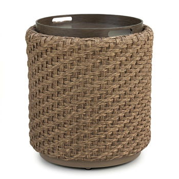 Alabaster - Round End Table - Beige - Ego Home Furniture