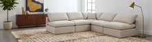 Load image into Gallery viewer, Indulge - Linen 5 Piece Modular Corner Armless Sectional