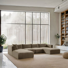 Load image into Gallery viewer, Shaggy - Fabric 5 Piece Modular Sectional With Chaise And Ottoman