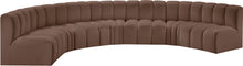 Load image into Gallery viewer, Arc - Faux Leather 7 Piece U-Shaped Modular Sofa