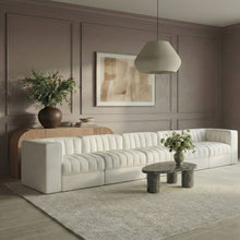 Load image into Gallery viewer, Rummi - Velvet Performance Fabric Upholstered 5 Piece Modular Sofa